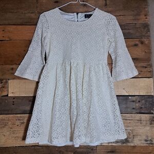 Shyanne‎ girls dress, Large/8/10, cream colored, lace.